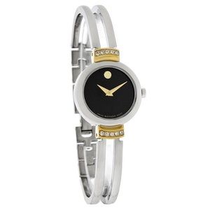 Movado harmony women wrist watch with diamonds